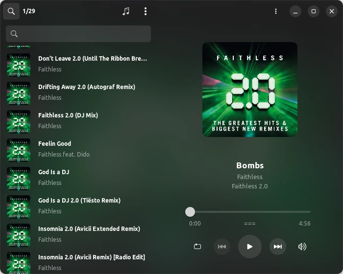 G4Music е GTK4 музикално приложение за настолни компютри с Linux