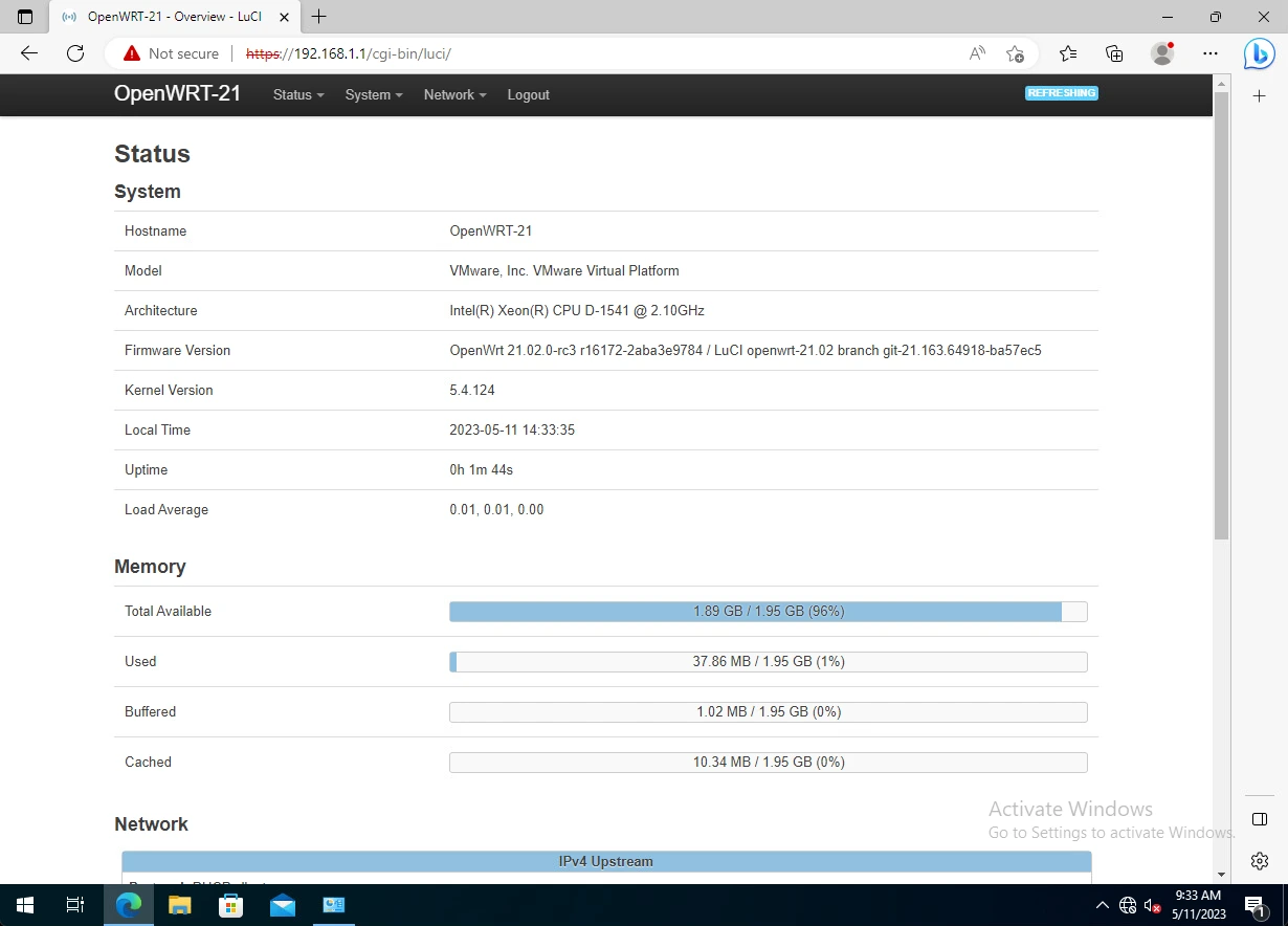 OpenWRT уеб интерфейс